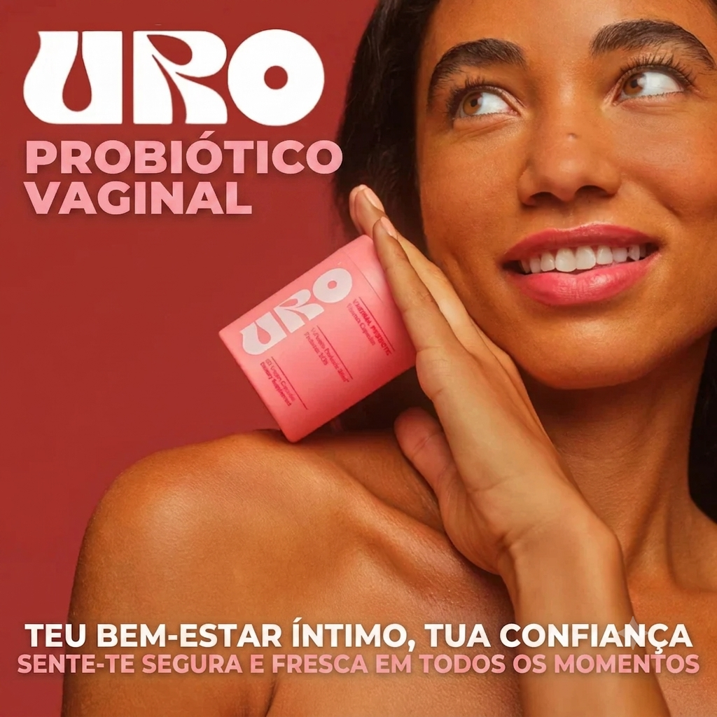 **URO® Probiótico Vaginal — O Seu Equilíbrio Íntimo, Todos os Dias**
