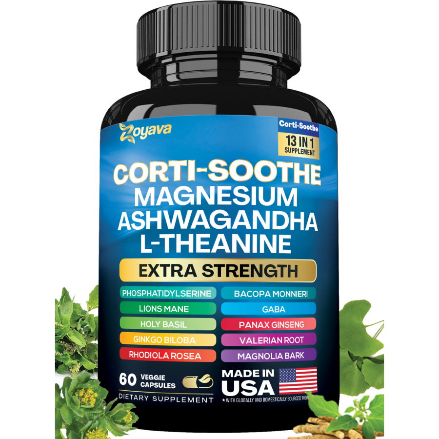 Capslife - Corti-Soothe Balance: Alívio do estresse, calma e estímulo cognitivo - 60 cápsulas